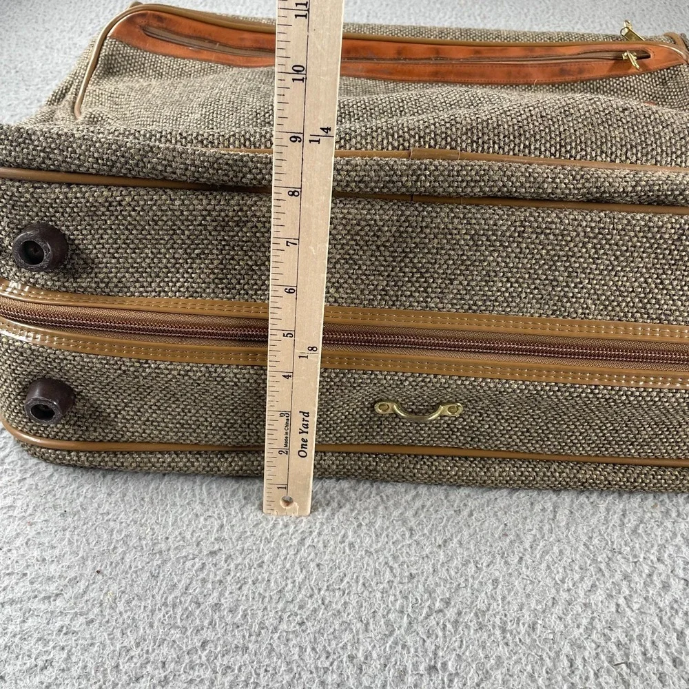 Vintage Hartmann Tweed Wool‎ Garment Bag Bi-Fold Travel Luggage 23